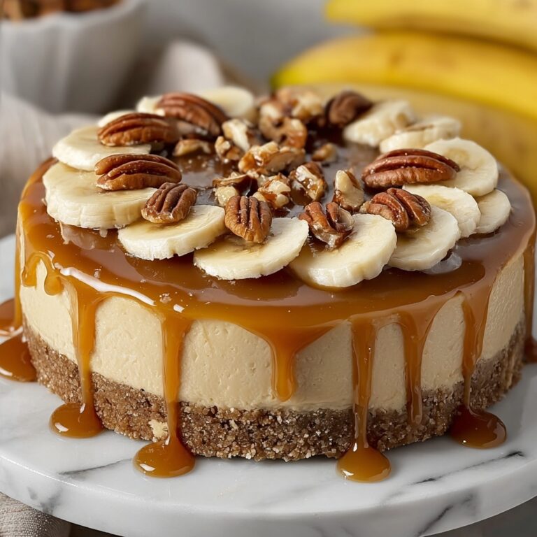 Banana Caramel Nut Cheesecake Recipe
