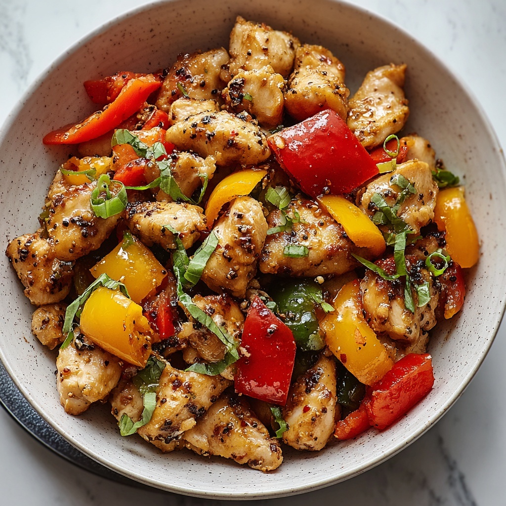 Jalapeño Chicken with Bell Peppers Recipe - Recipe Image