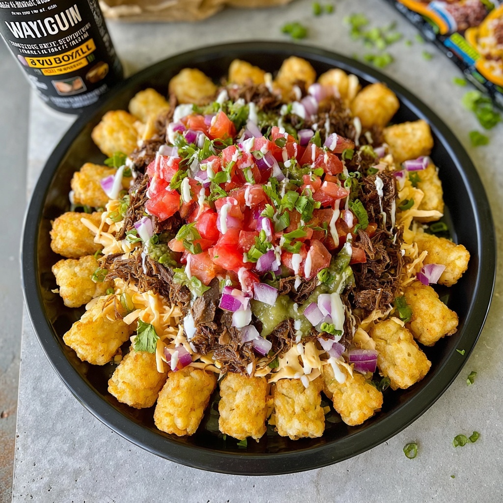 Loaded Beef Rib Tater Tots Recipe - Recipe Image