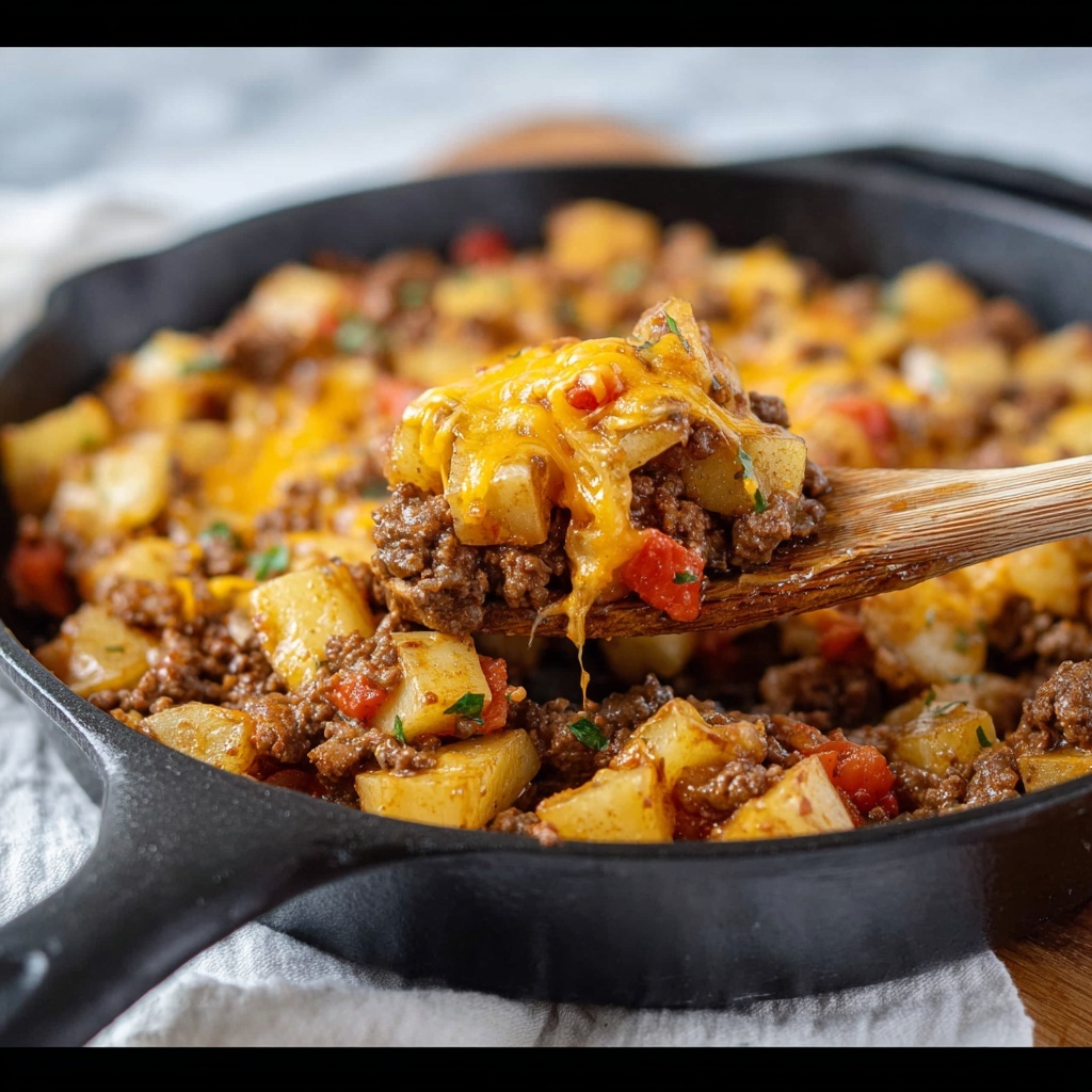 Easy Cheesy Taco Potatoes Recipe - Recipe Image