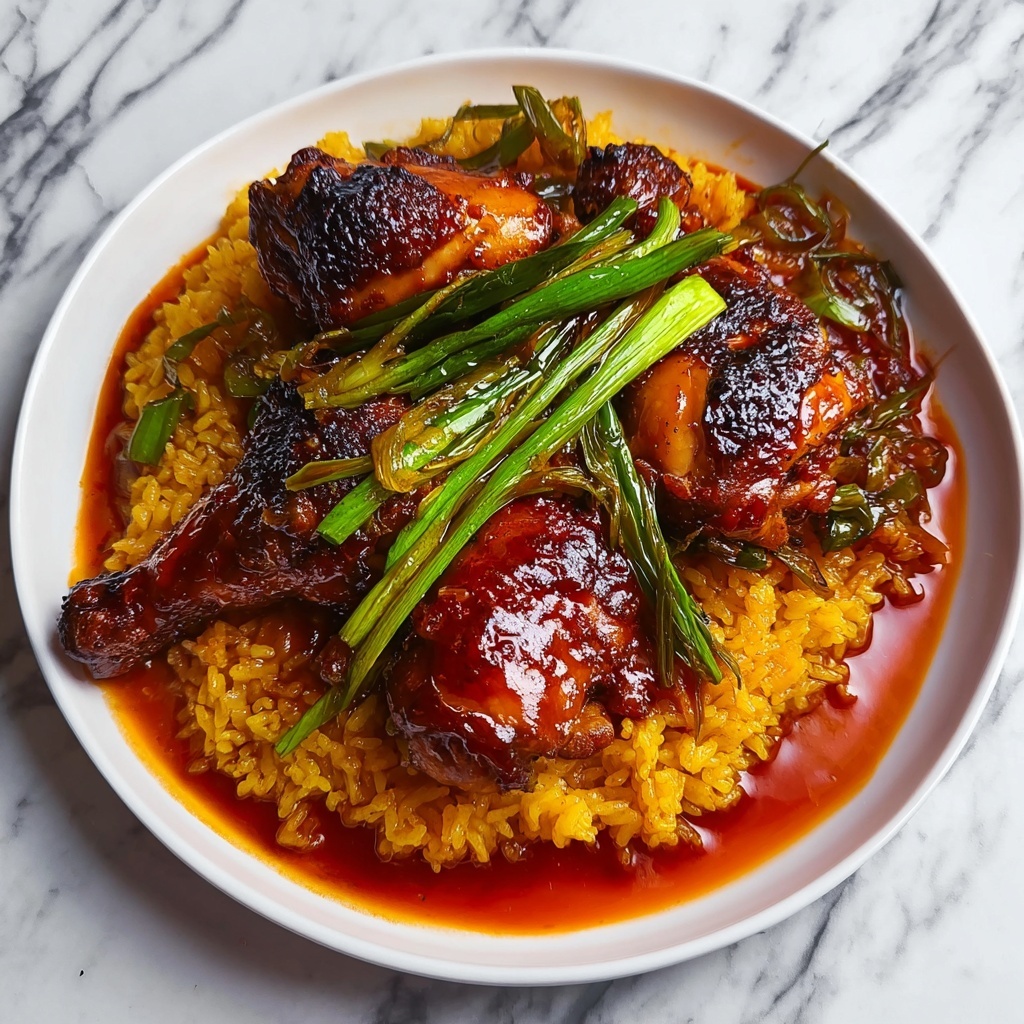 Gochujang-Braised Chicken and Crispy Rice Recipe - Recipe Image