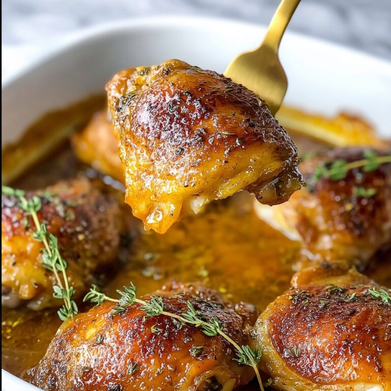 Honey Mustard Baked Chicken Thighs Recipe