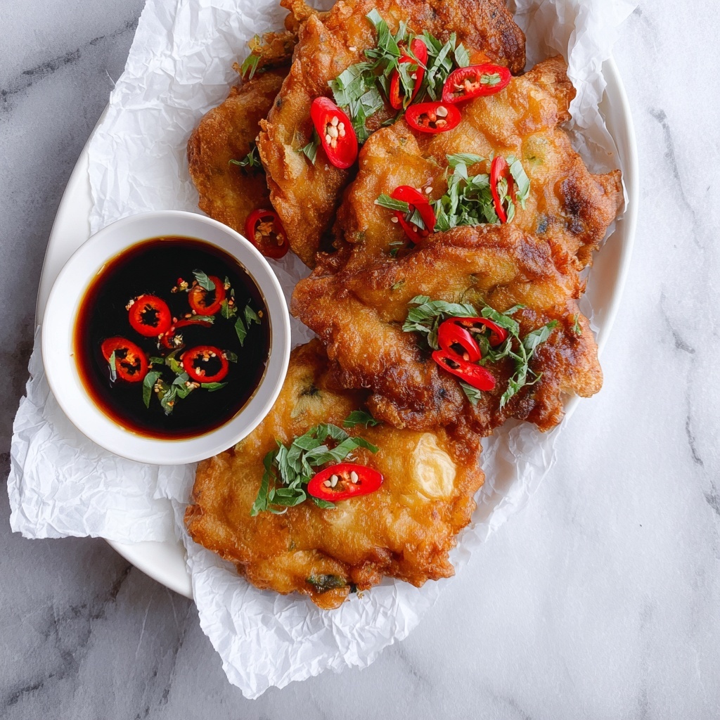 Onion and Feta Fritters with Sweet Chilli Soy Dipping Sauce Recipe - Recipe Image