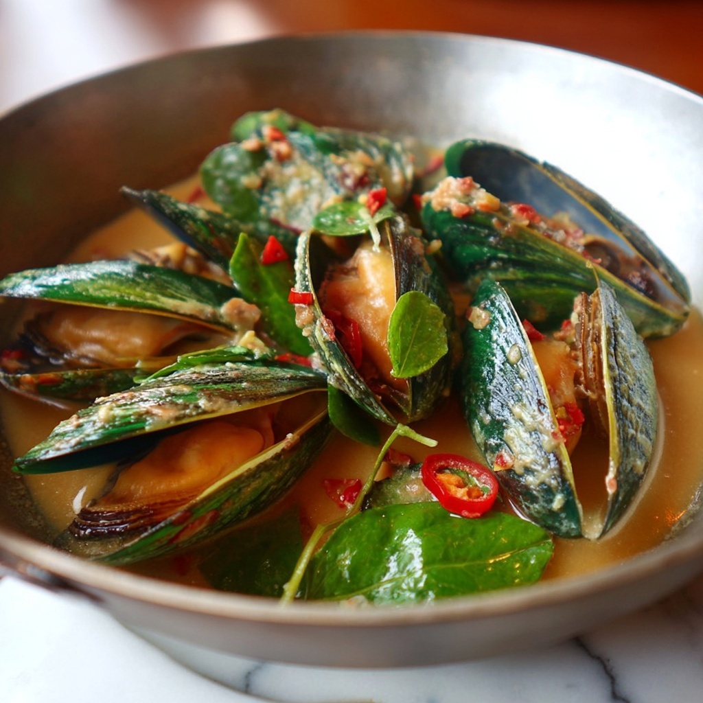 Thai Coconut Curry Mussels Recipe - Recipe Image
