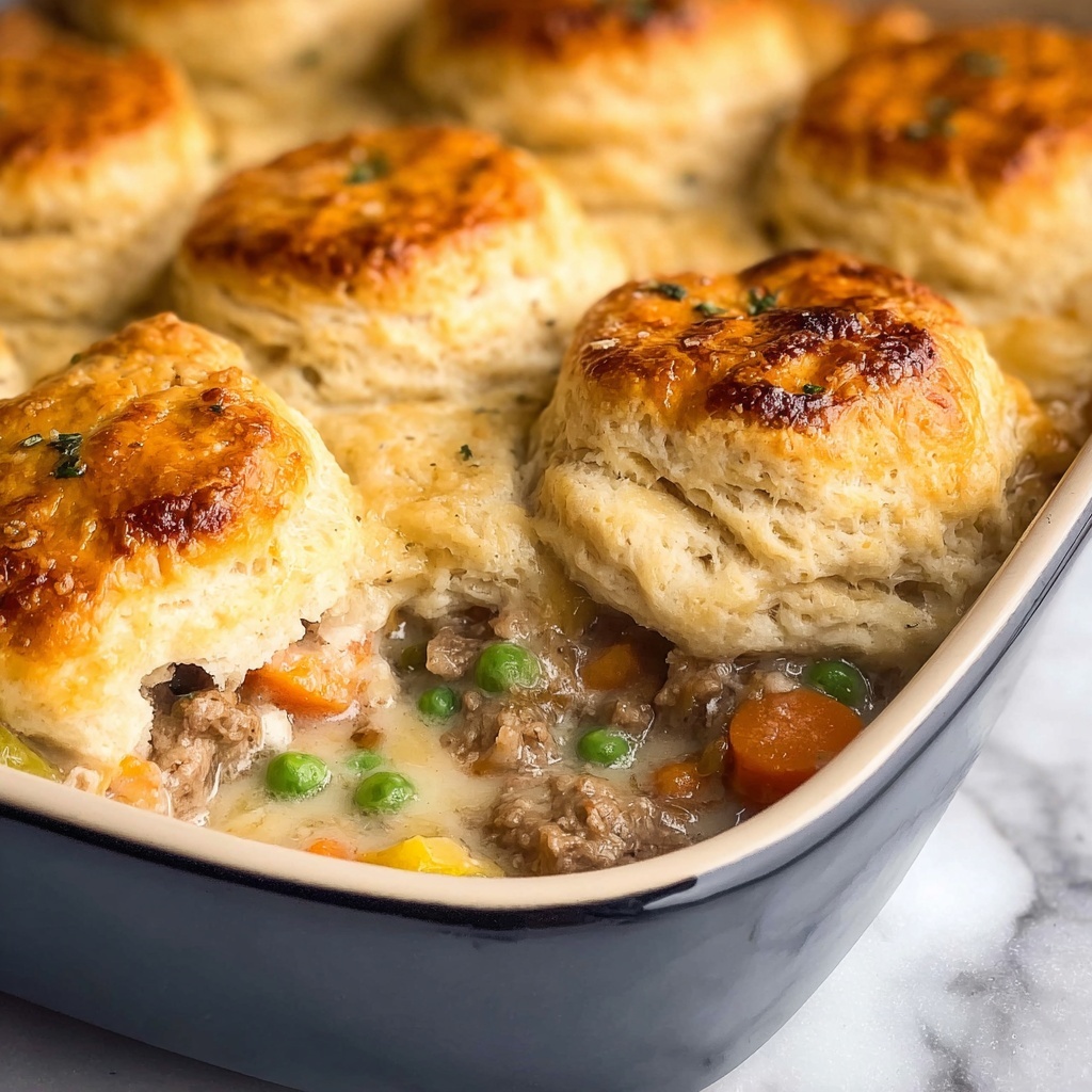 Chicken and Biscuit Casserole Recipe - Recipe Image