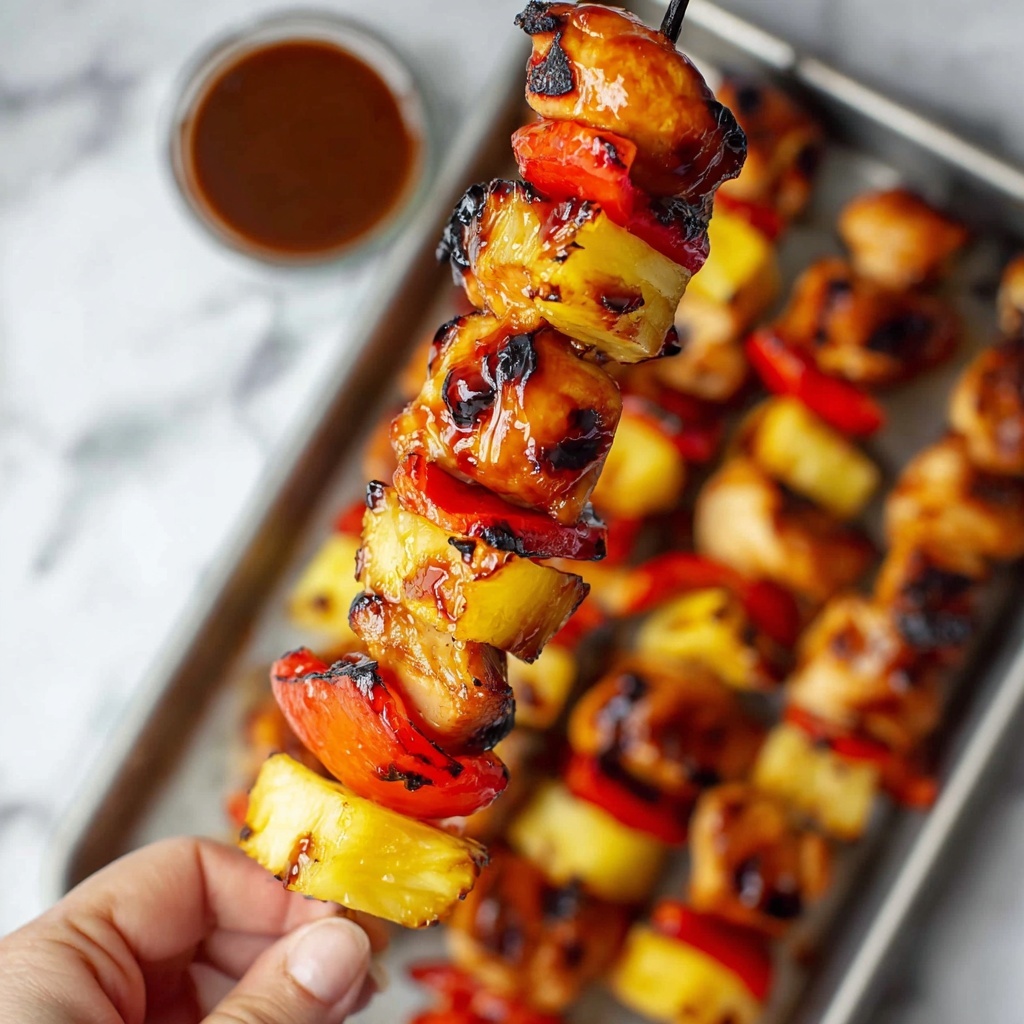 BBQ Pineapple Chicken Kabobs Recipe - Recipe Image