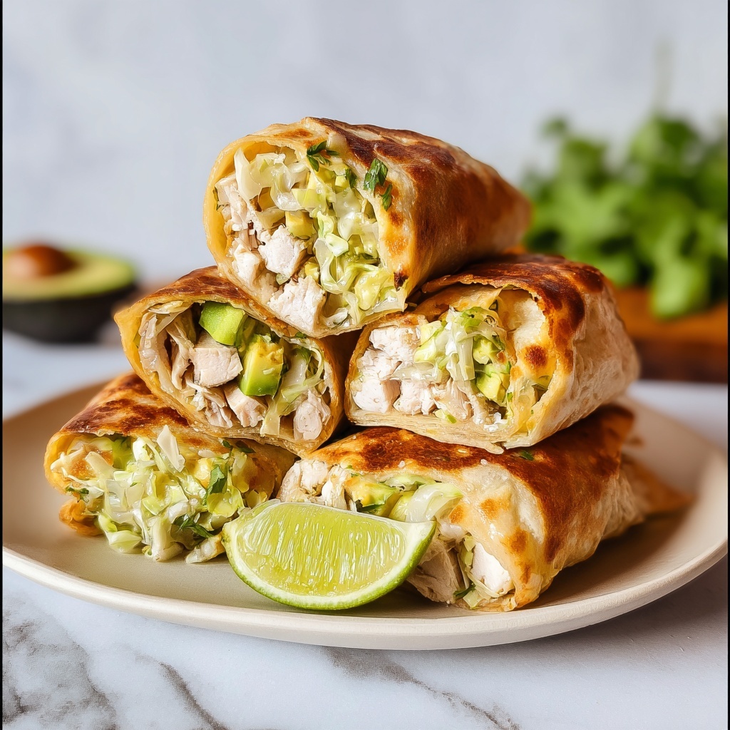 Crispy Chicken Avocado Wraps Recipe - Recipe Image