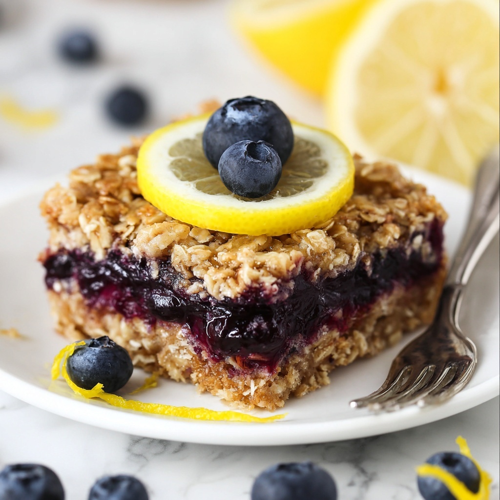 Lemon Blueberry Baked Oatmeal Recipe - Recipe Image