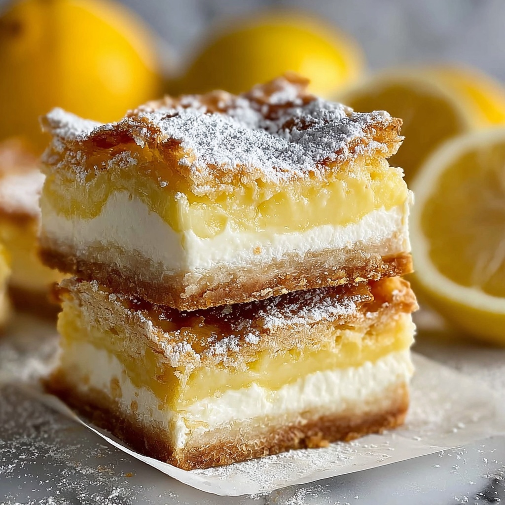 Lemon Cream Cheese Bars Recipe - Recipe Image