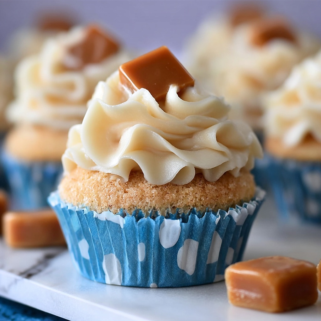 Salted Caramel Cupcakes with Caramel Cream Cheese Frosting Recipe - Recipe Image