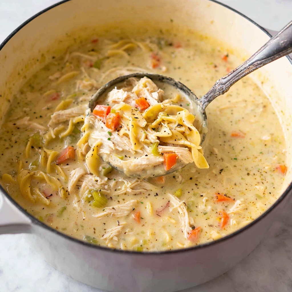 Creamy Chicken Noodle Soup Recipe - Recipe Image