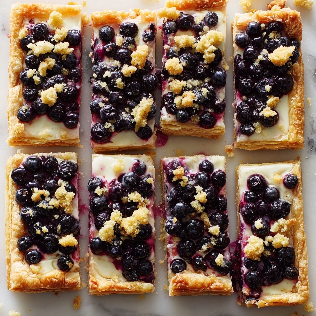 Lemon-Blueberry Puff Pastry Tart Recipe - Recipe Image
