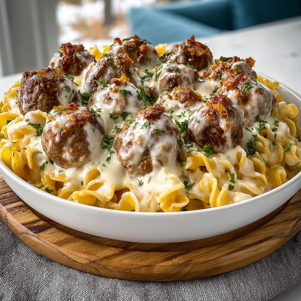 Swedish Meatball Pasta Bake Recipe - Recipe Image
