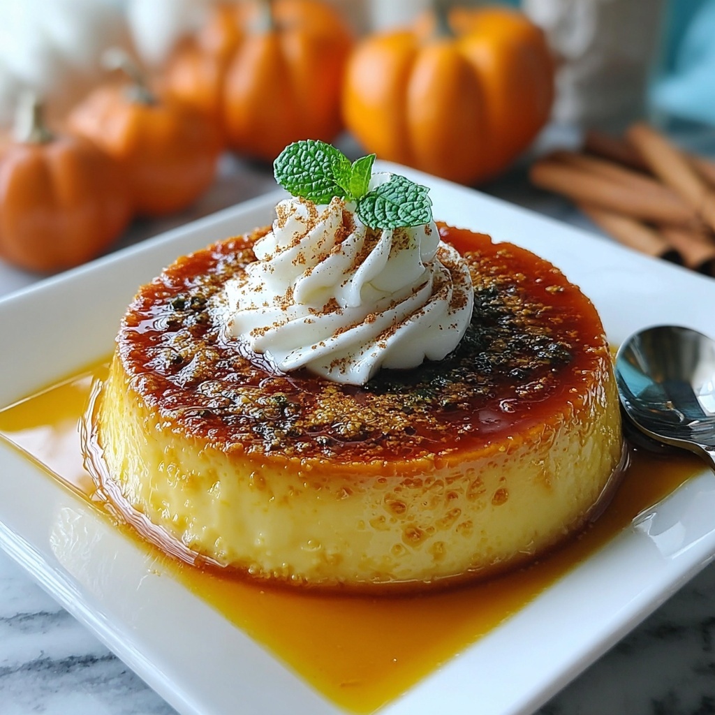 Pumpkin Caramel Custard Recipe - Recipe Image