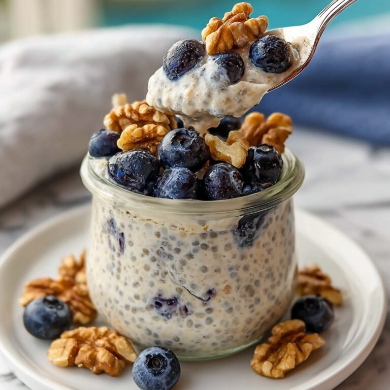 Blueberry Overnight Oats with Yogurt Recipe