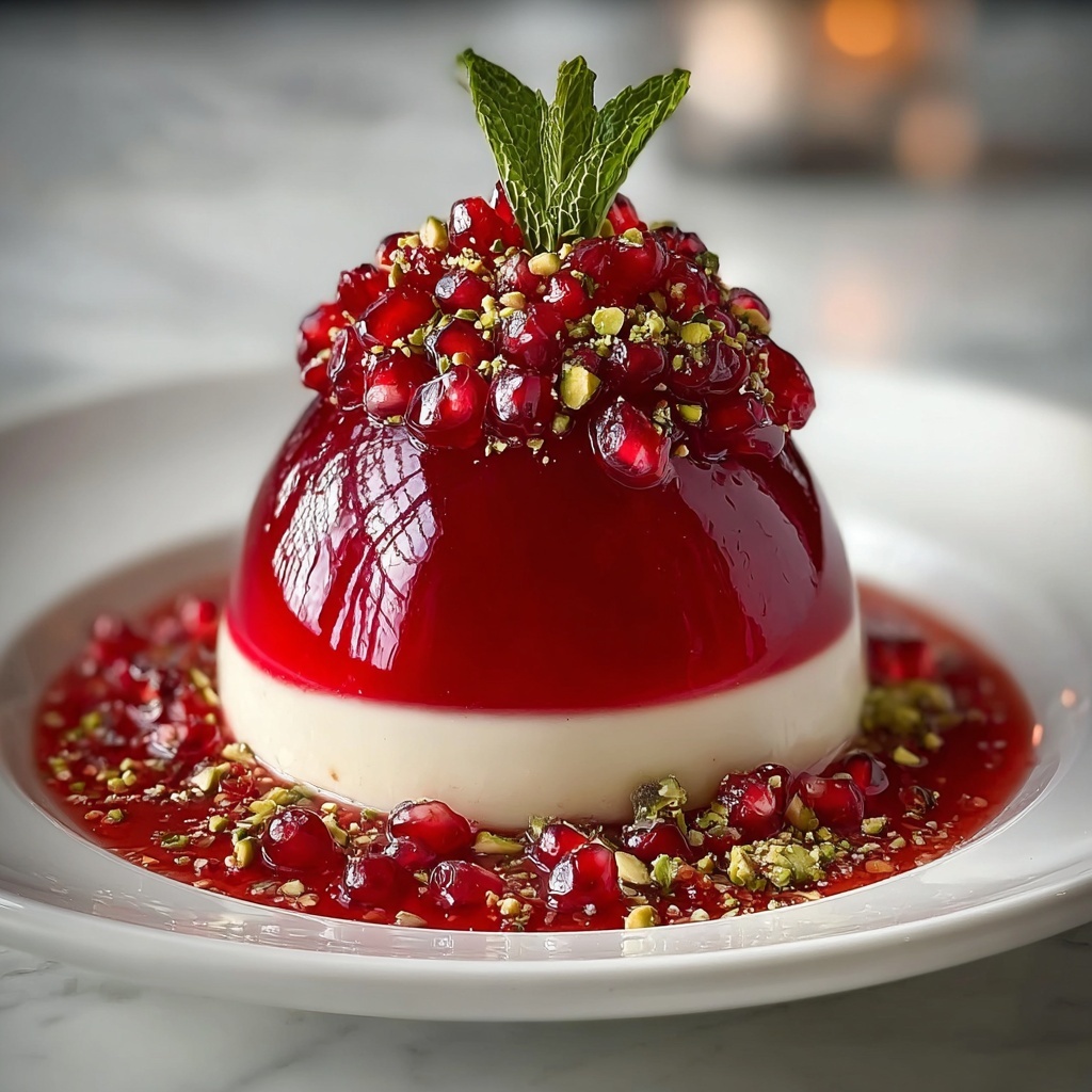 Pomegranate Mousse Dome Recipe - Recipe Image