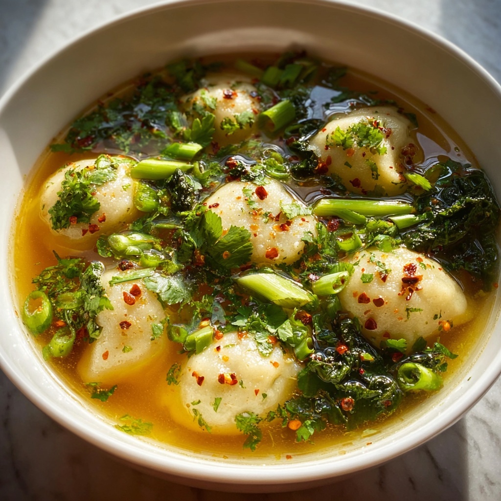 Easy Beef Gyoza Soup Recipe - Hearty & Flavorful Meal Recipe - Recipe Image