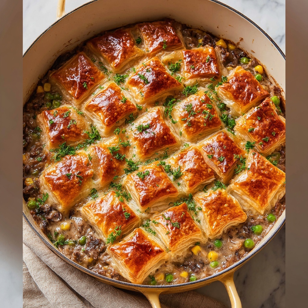One-Pan Ground Turkey Pot Pie Recipe - Recipe Image