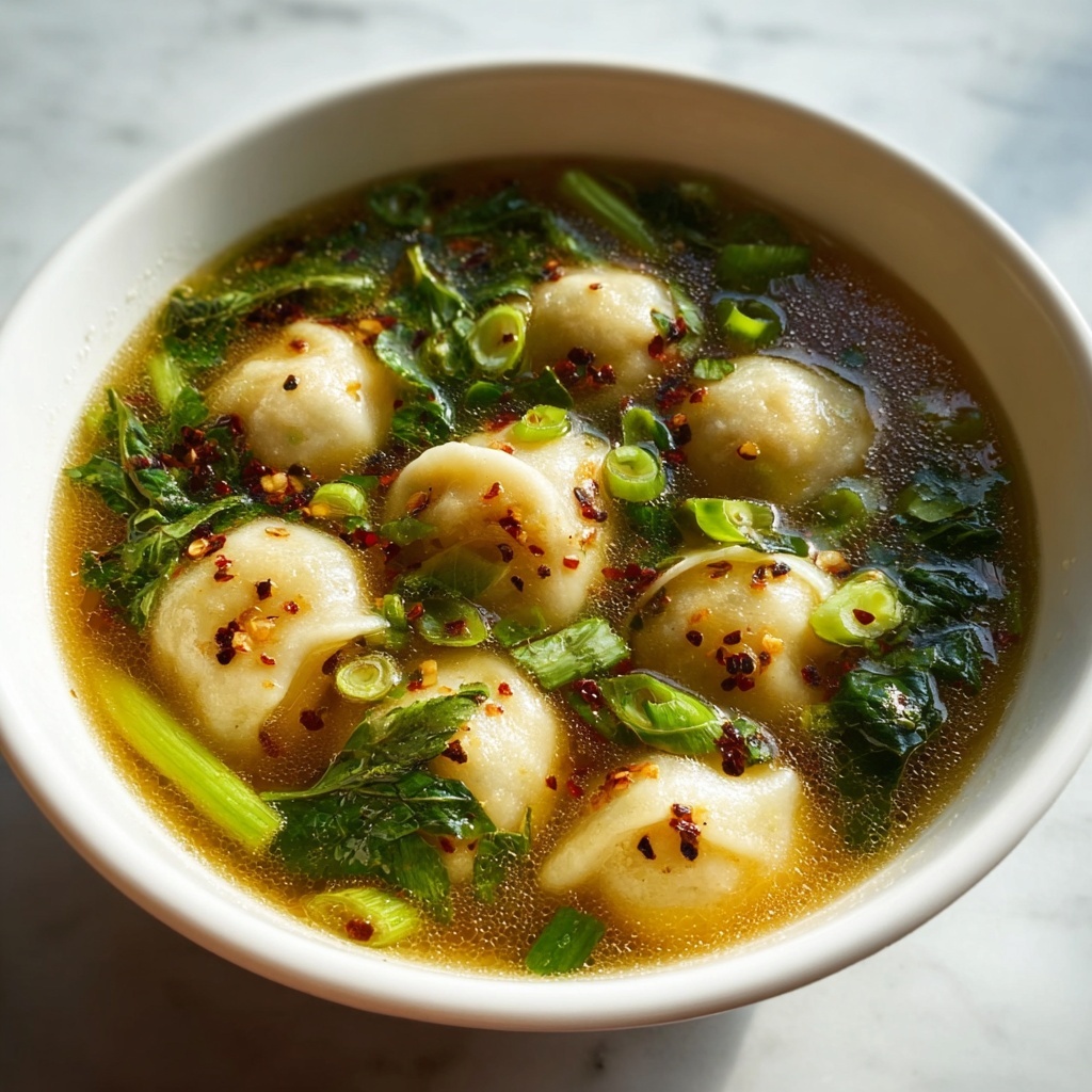 Easy Beef Gyoza Soup Recipe - Recipe Image