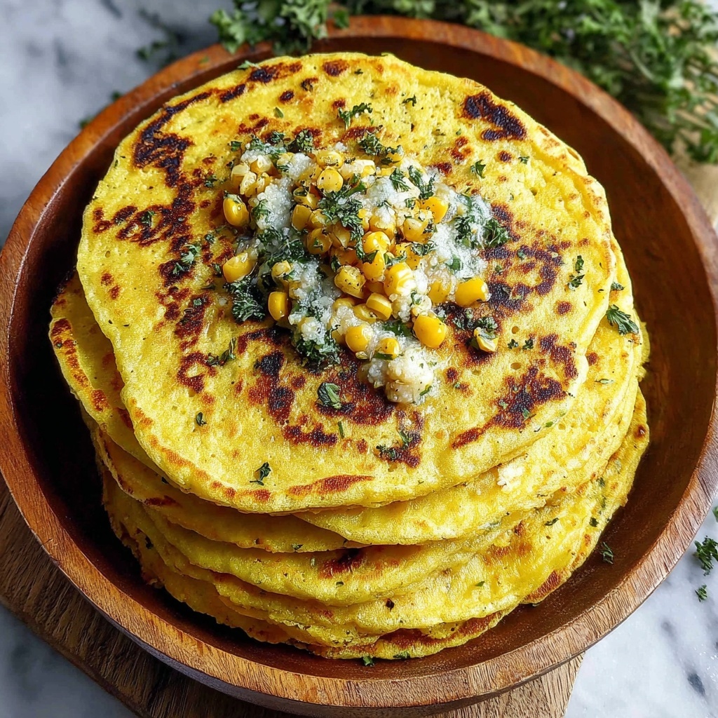 Venezuelan Sweet Corn Cachapas: Melt-in-Your-Mouth Delight Recipe - Recipe Image