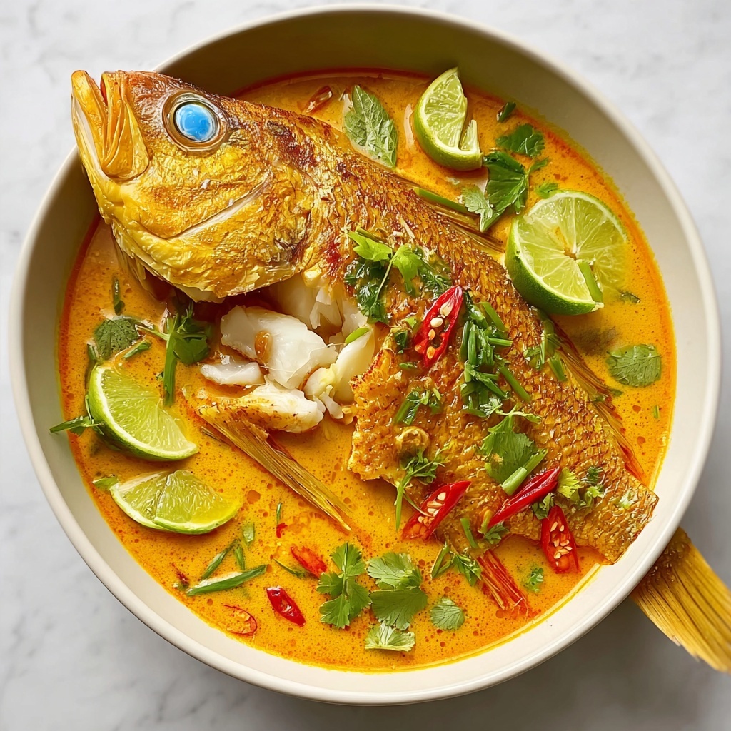 Delicious Thai Red Curry Poached Fish for Cozy Nights Recipe - Recipe Image