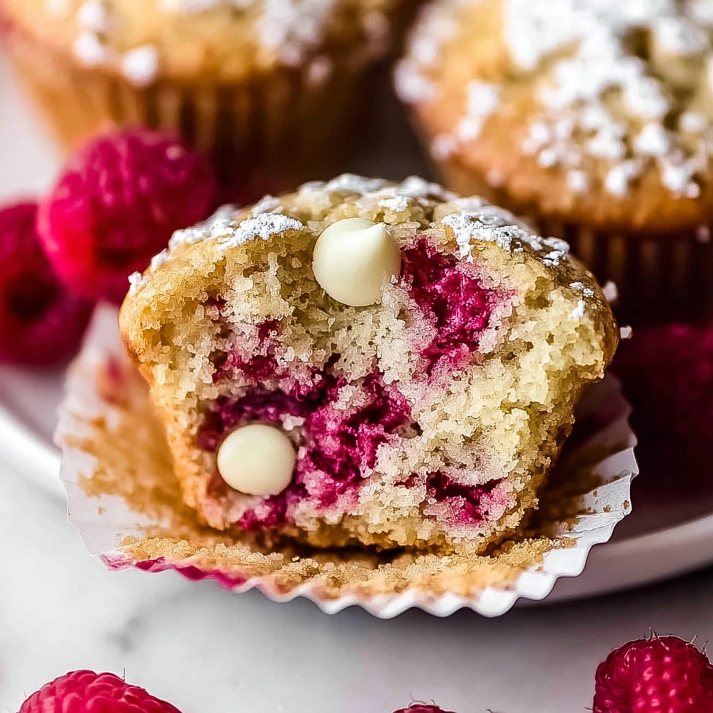 White Chocolate Raspberry Muffins Recipe - Recipe Image