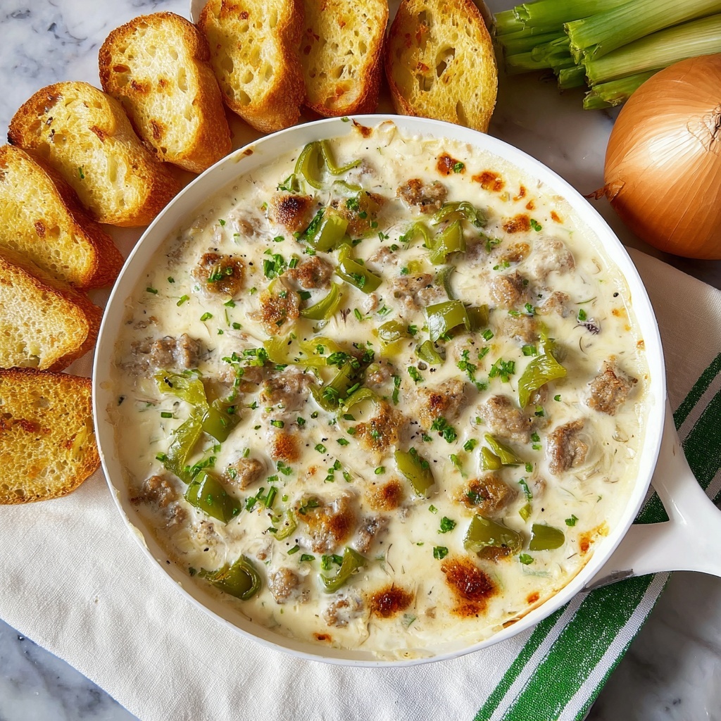Philly Cheesesteak Dip Recipe - Recipe Image