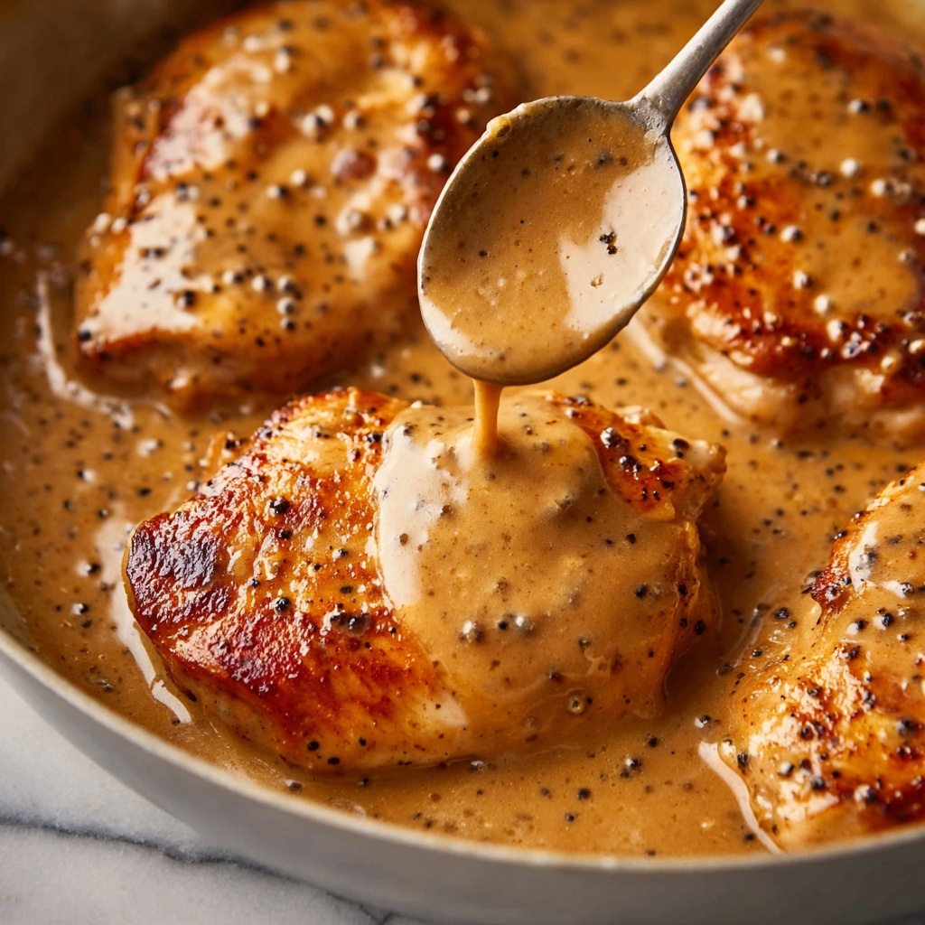 JB's Chicken au Poivre with Creamy Peppercorn Sauce Recipe - Recipe Image