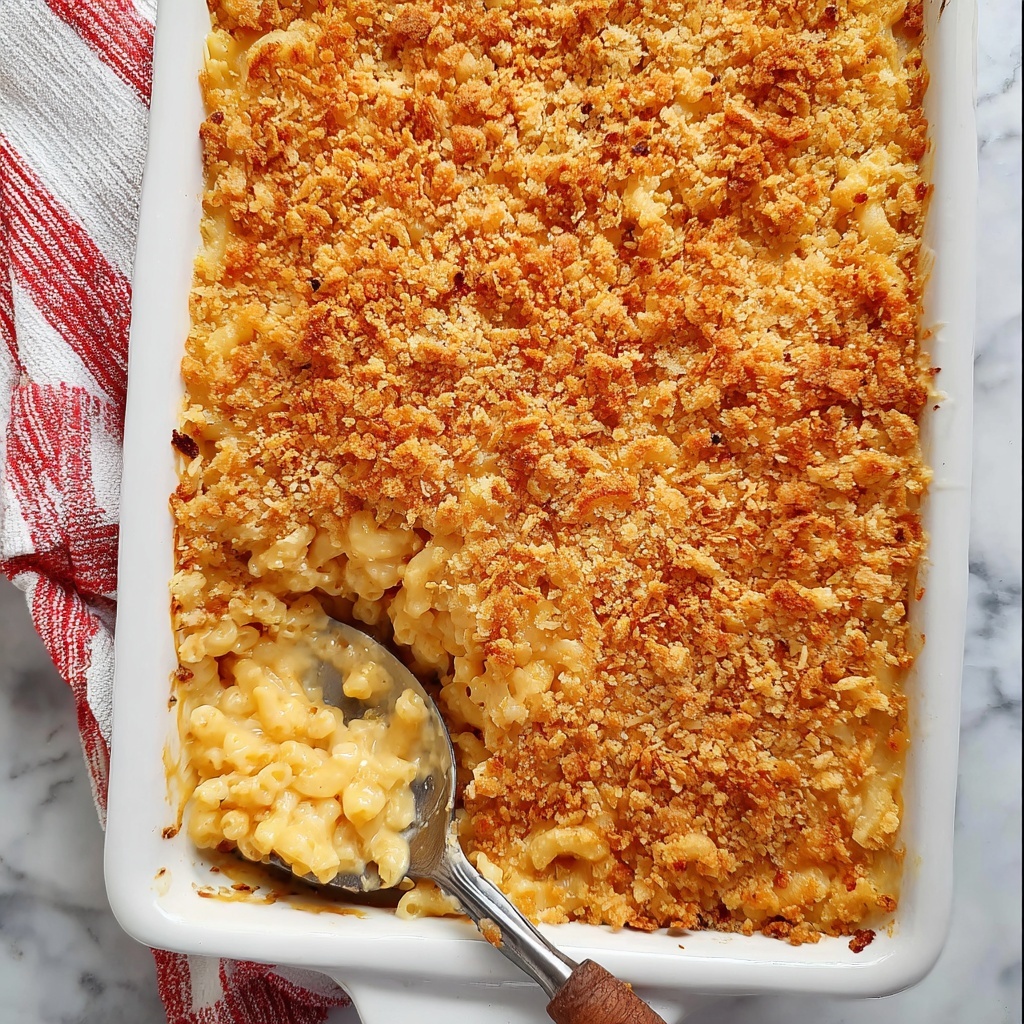 Baked Mac and Cheese with Cheez-It Crust Recipe - Recipe Image