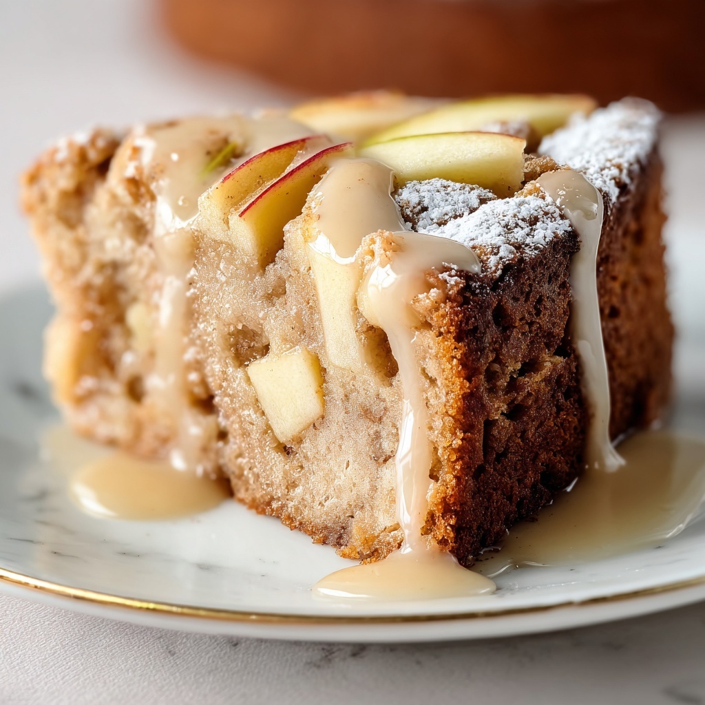 Apple Dapple Cake with Walnut Glaze Recipe - Recipe Image