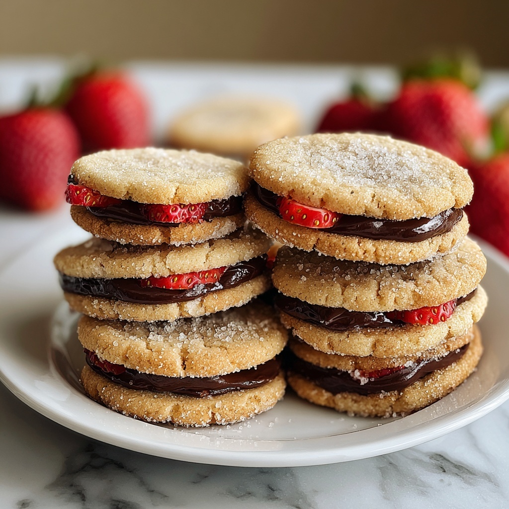 Chocolate-Stuffed Strawberry Sugar Cookies Recipe - Recipe Image