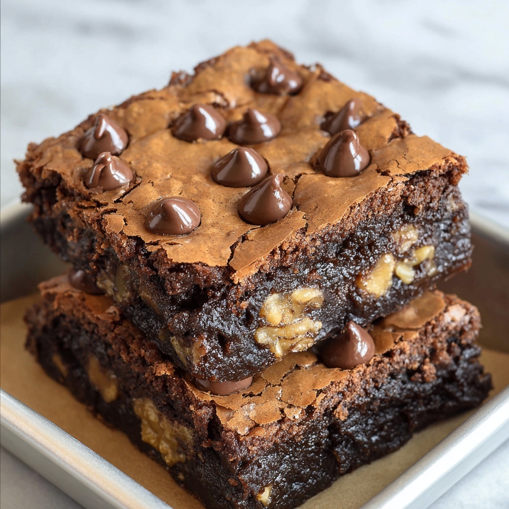 Chocolate Chip Cookie Brownies Recipe - Recipe Image