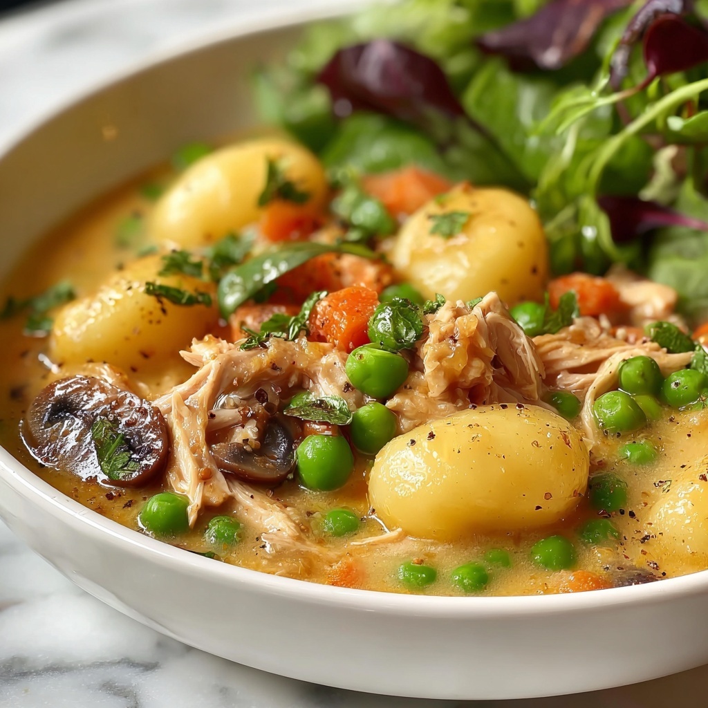 Creamy Chicken and Gnocchi Pot Pie Recipe - Recipe Image