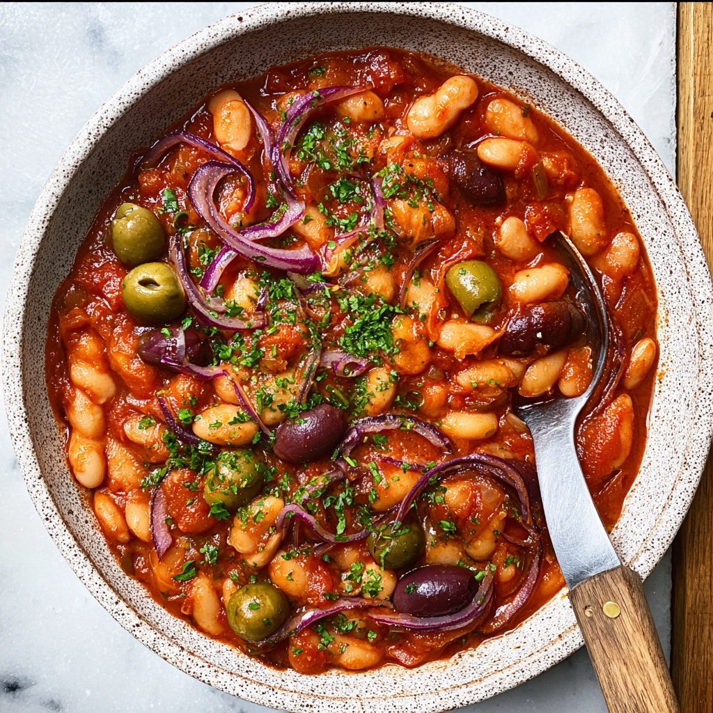 Puttanesca Butter Beans (Vegan-Friendly) Recipe - Recipe Image