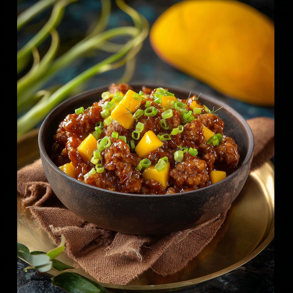 Chinese Style Mango Chicken Stir Fry Recipe - Recipe Image