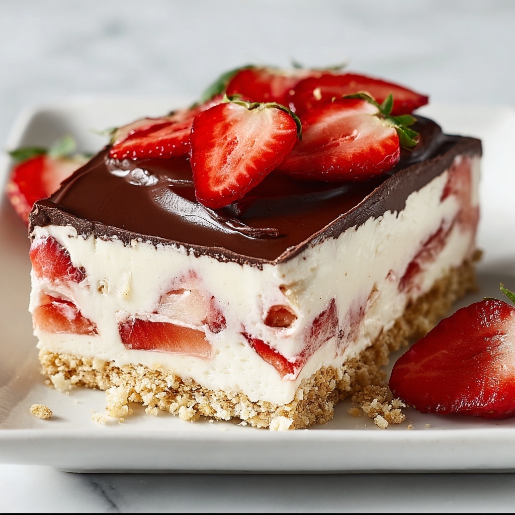 Strawberry Eclair Cake Recipe - Recipe Image