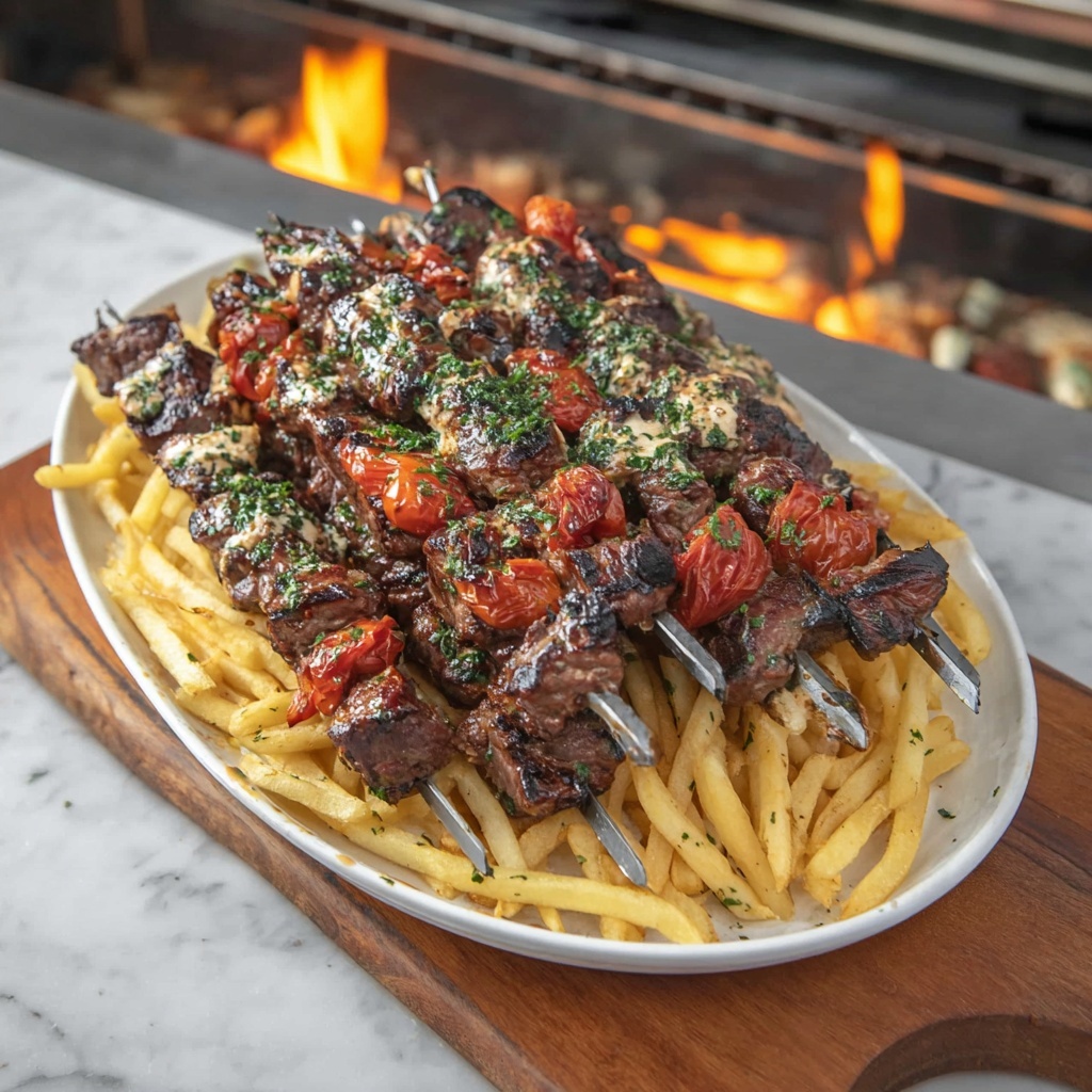 Pizza Steak Skewers Recipe - Recipe Image