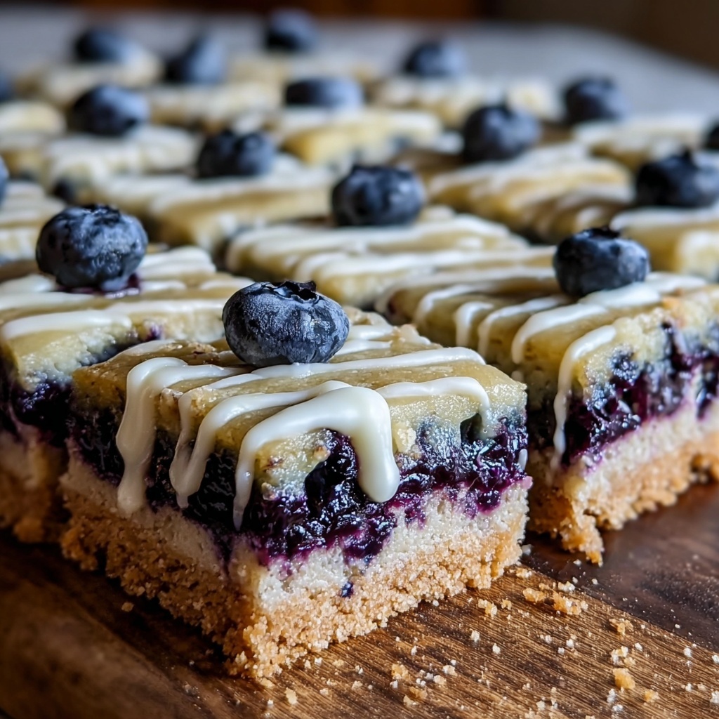 Lemon Blueberry Shortbread Bars Recipe - Recipe Image