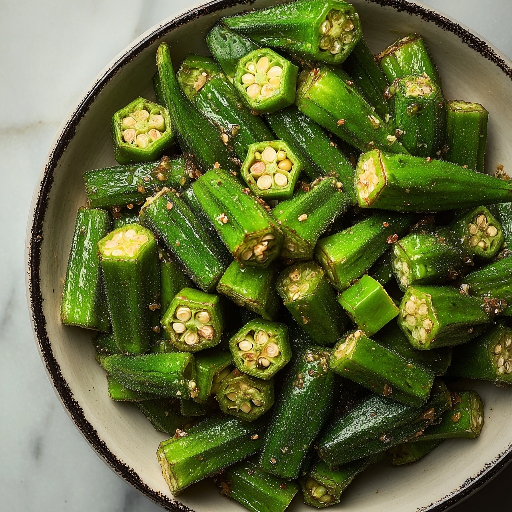 Air Fryer Frozen Okra Recipe - Recipe Image