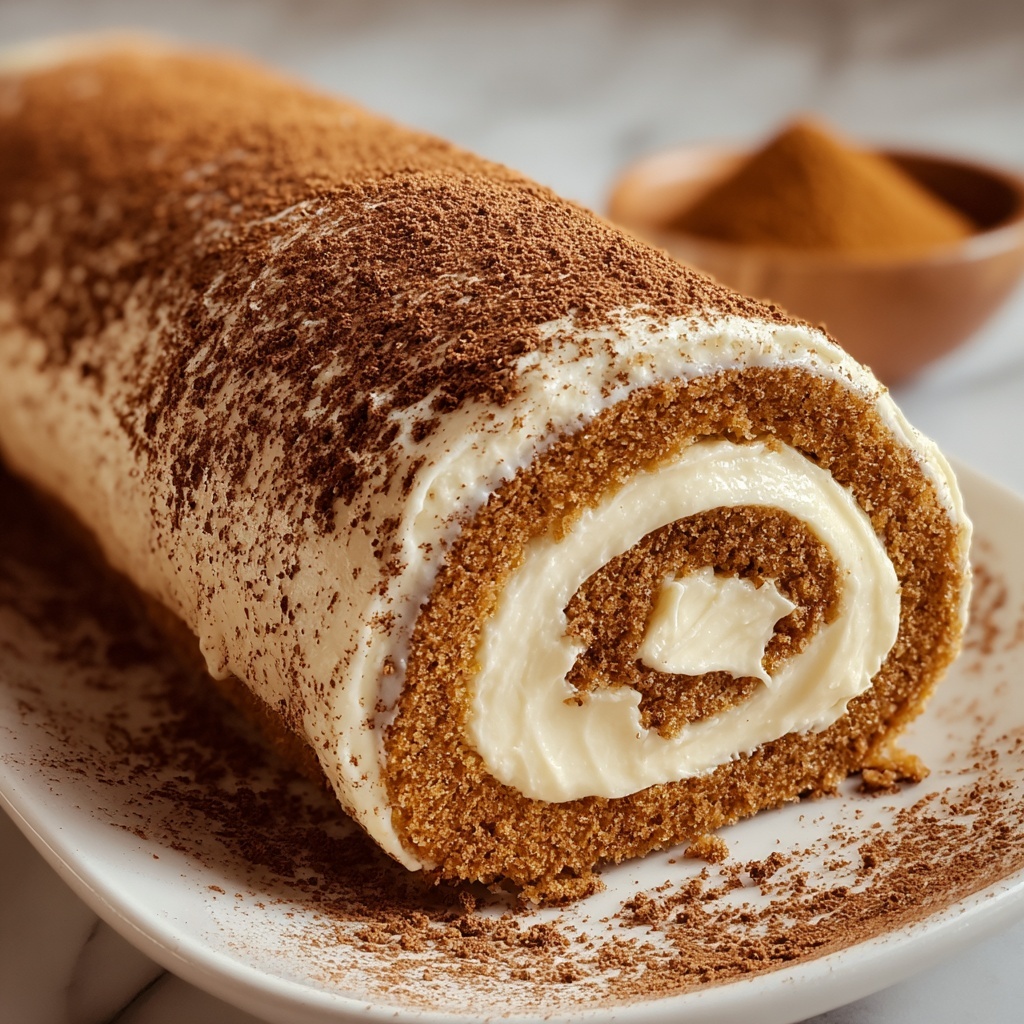 Pumpkin Roll with Cream Cheese Recipe - Recipe Image