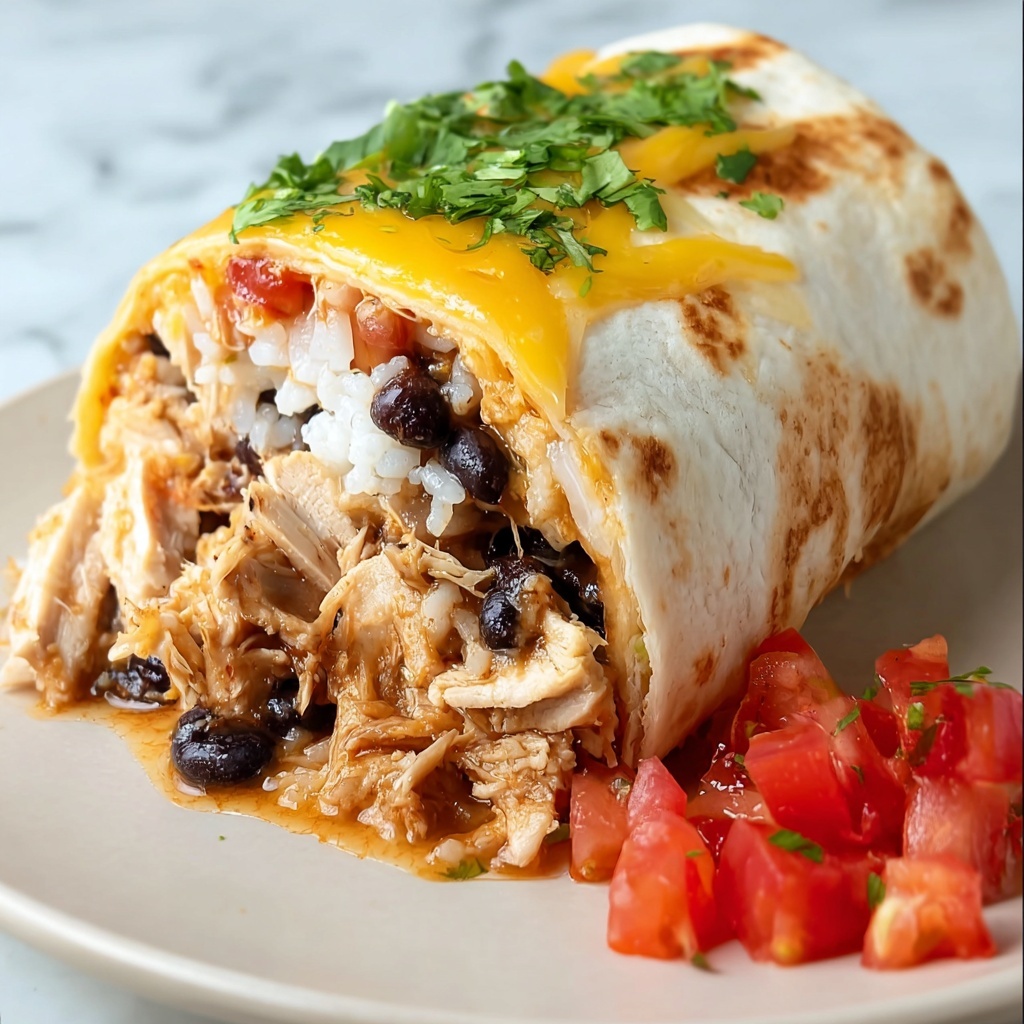 Smothered Baked Chicken Burritos Recipe - Recipe Image