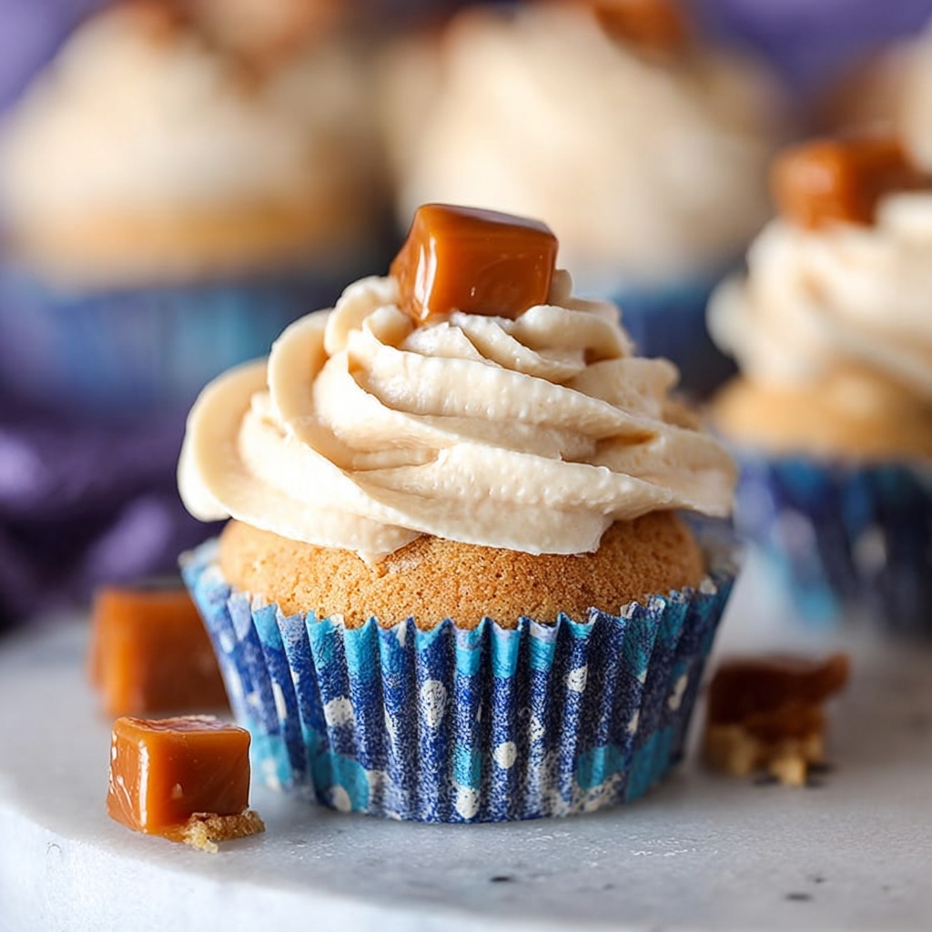 Salted Caramel Cupcakes with Caramel Cream Cheese Frosting Recipe - Recipe Image