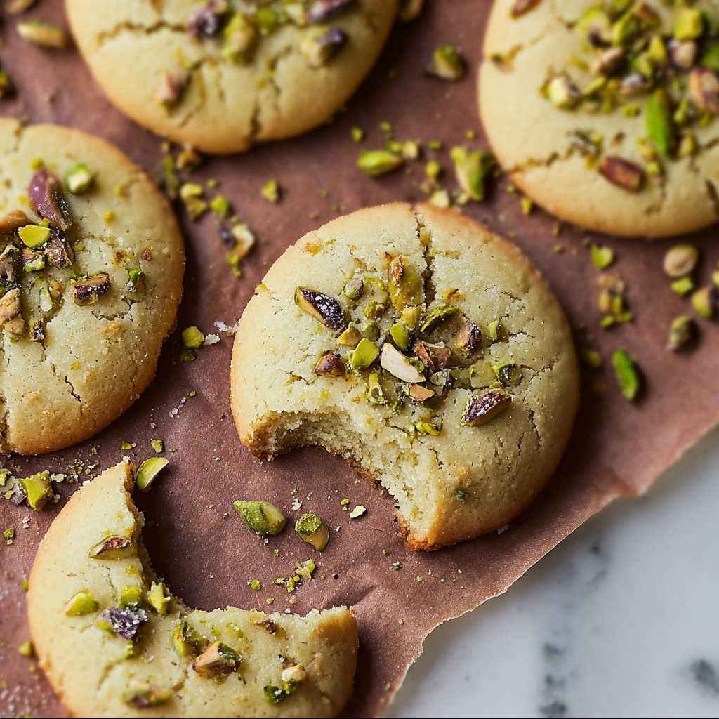 Pistachio Shortbread Cookies Recipe - Recipe Image