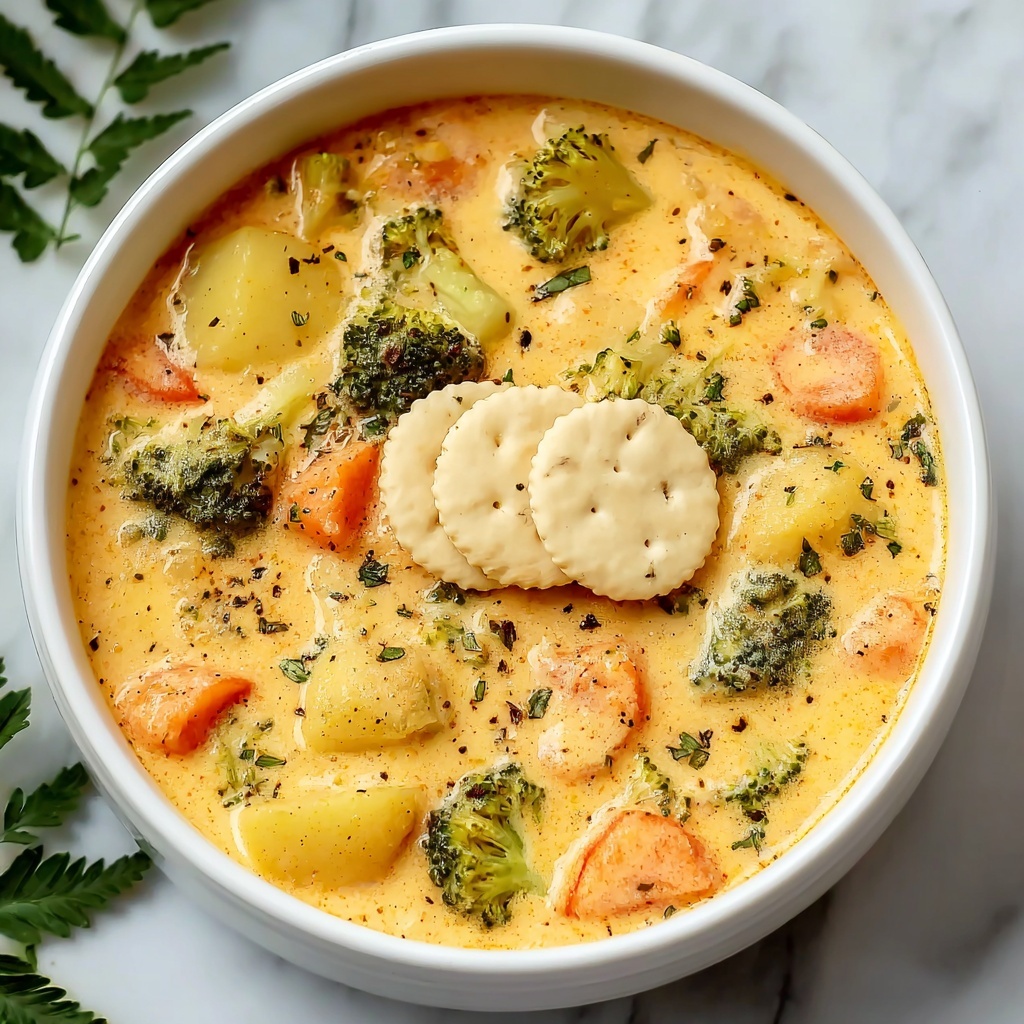 One Pot Creamy Vegetable Soup Recipe - Recipe Image