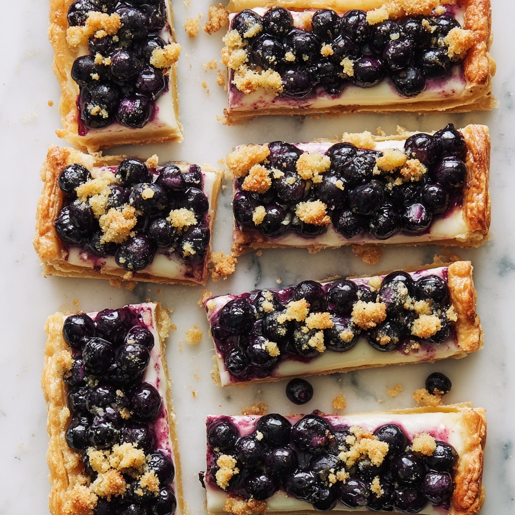 Lemon-Blueberry Puff Pastry Tart Recipe - Recipe Image