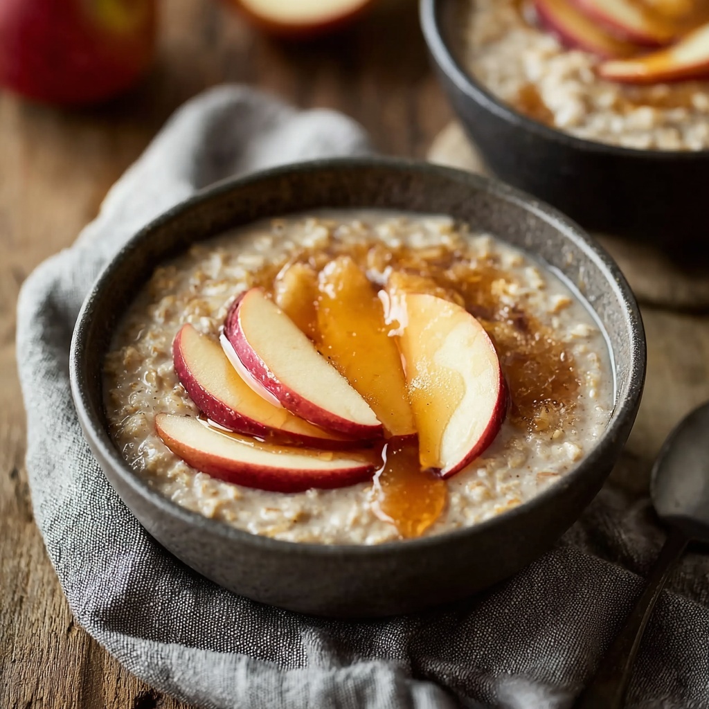 Cozy Caramel Apple Oatmeal for Irresistible Fall Mornings - Recipe Image
