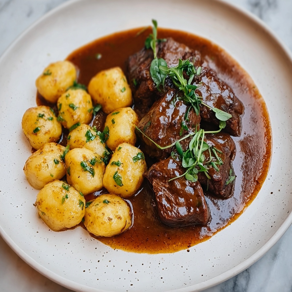 “Savory Croatian Beef with Heavenly Gnocchi” - Recipe Image