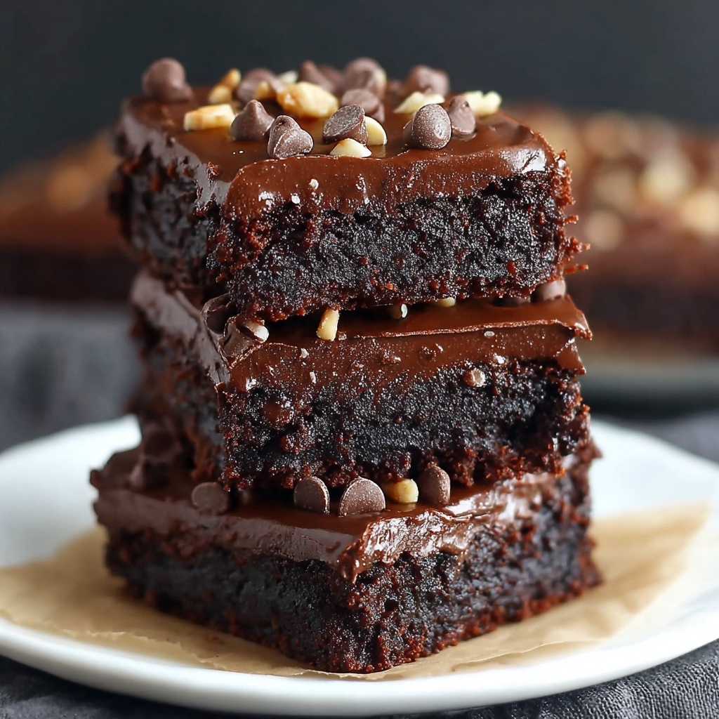 No Bake Nutella Brownies Recipe - Recipe Image