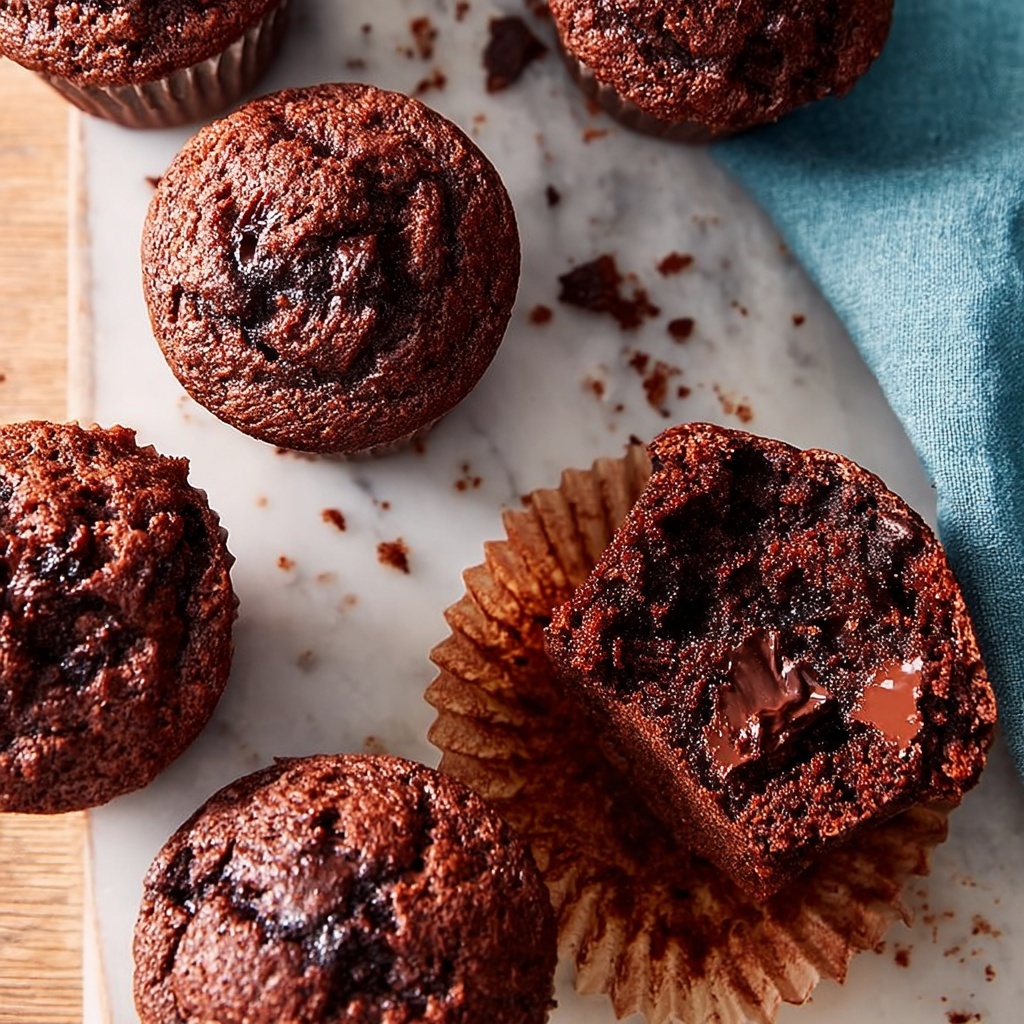 Chocolate Chocolate Chip Muffins Recipe - Recipe Image