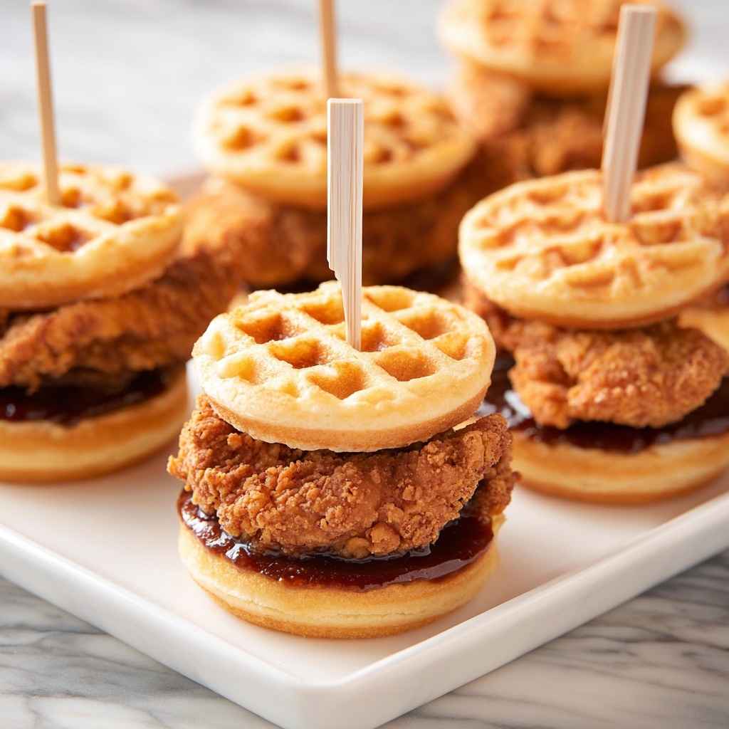 Chicken and Waffle Sliders Recipe - Recipe Image